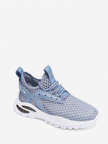 スニーカー 運動靴 青色 ブルー スニーカー レディース 【 ZAFUL HONEYCOMB MESH DECOR RUNNING SHOES / SILK BLUE 】