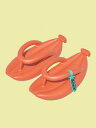 赤 レッド レディース 【 ZAFUL BANANA SHAPE ANTISKID FLIP-FLOPS / RED 】 サンダル