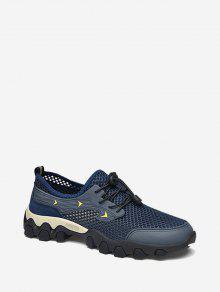 サマー カジュアル スニーカー 運動靴 青色 ブルー スニーカー レディース 【 ZAFUL HOLLOW OUT SUMMER BREATHABLE CASUAL MESH SHOES / BLUE 】