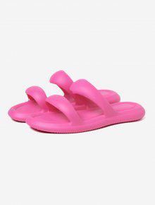 スリッパ ピンク レディース 【 ZAFUL DOUBLE STRAPS PUFF SLIPPERS / LIGHT PINK 】 サンダルのサムネイル