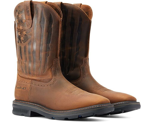 アリアット ショック ブーツ 茶色 ブラウン ワークブーツ メンズ 【 ARIAT SIERRA SHOCK SHIELD PATRIOT WORK BOOT / DISTRESSED BROWN 】 アリアット ショック ブーツ 茶色 ブラウン ワークブーツ メンズ 【 ARIAT SIERRA SHOCK SHIELD PATRIOT WORK BOOT / DISTRESSED BROWN 】