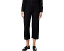 アイリーンフィッシャー 【小さめ】 黒色 ブラック レディース 【 EILEEN FISHER PETITE ANKLE WIDE PANTS / BLACK 】 レディースファッション ボトムス パンツ(4)