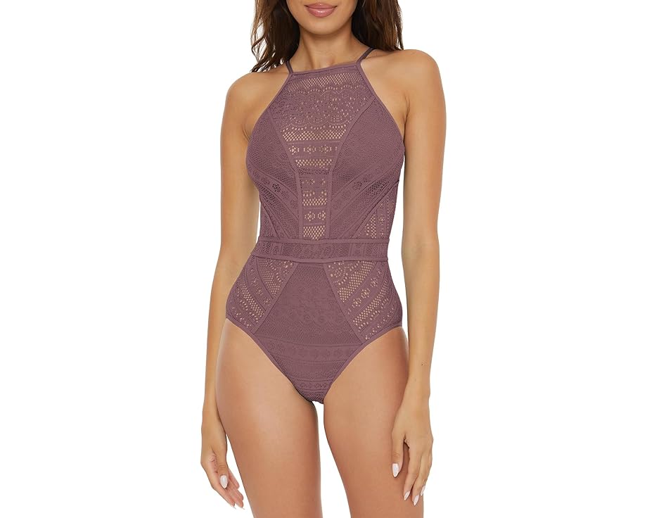 ベッカ ハイ レディース 【 BECCA COLOR PLAY CROCHET HIGH NECK ONE-PIECE / 】 レディースファッション 水着