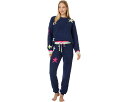 【★スーパーSALE★6/11午前2時迄】ピージェイサルベージ 紺色 ネイビー P.J. レディース 【 P.J. SALVAGE MARSHMALLOW PARTY PAJAMA SET / NAVY 】 インナー 下着 ナイトウエア ナイト ルーム パジャマ(4)