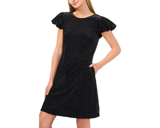 バブル スリーブ ドレス 黒色 ブラック レディース 【 CECE VELVET BUBBLE SLEEVE DRESS / RICH BLACK 】 レディースファッション バブル スリーブ ドレス 黒色 ブラック レディース 【 CECE VELVET BUBBLE SLEEVE DRESS / RICH BLACK 】 レディースファッション