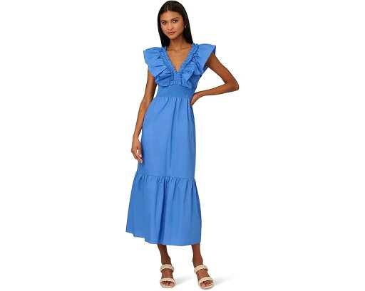 【★スーパーSALE★6/11午前2時迄】アドリアナパぺル ドレス クール マキシドレス レディース 【 ADRIANNA PAPELL RUFFLE FRONT MAXI DRESS / COOL WATER 】 レディースファッション 【★スーパーSALE★6/11午前2時迄】アドリアナパぺル ドレス クール マキシドレス レディース 【 ADRIANNA PAPELL RUFFLE FRONT MAXI DRESS / COOL WATER 】 レディースファッション
