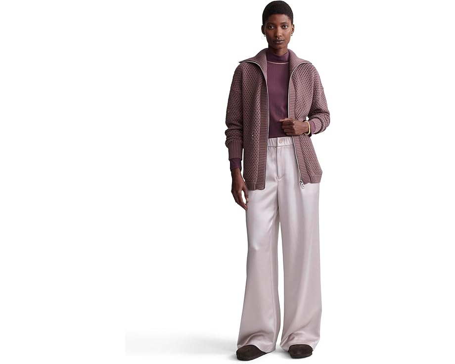 バーリー ニット ジャケット レディース 【 VARLEY FINN LONGLINE KNIT JACKET / PEPPERCORN 】 レディ..