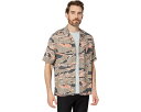 オールセインツ カモ柄 スリーブ 緑 グリーン 半袖 メンズ 【 ALLSAINTS SOLAR CAMO SHORT SLEEVE SHIRT / HERB GREEN 】 メンズファッション トップス Tシャツ カットソー