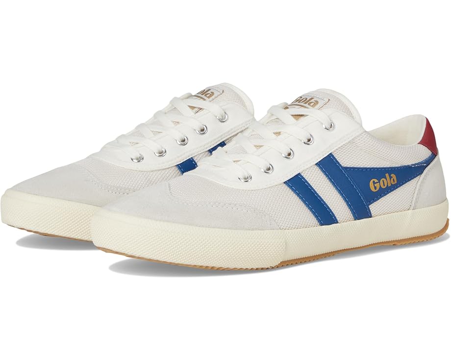 ゴーラ 白色 ホワイト 青色 ブルー ディープ 赤 レッド スニーカー メンズ 【 GOLA BADMINTON MESH / OFF WHITE MARINE BLUE DEEP RED 】