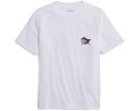 ヴィニヤードヴァインズ Tシャツ 白色 ホワイト キャップ キャップ 帽子 ジュニア キッズ 【 VINEYARD VINES KIDS GW WHALE SHORT-SLEEVE POCKET TEE / WHITE CAP 】 ベビー マタニティ トップス カットソー