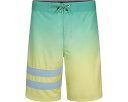 【★スーパーSALE★6/11午前2時迄】ハーレー ショーツ ハーフパンツ ボードショーツ 水着 ジュニア キッズ 【 HURLEY KIDS GRADIENT PHANTOM BLOCK PARTY BOARD SHORTS / FIJI 】 ベビー マタニティ(4)