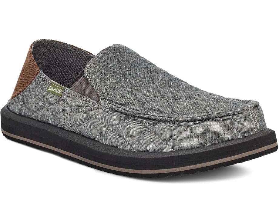 サヌーク サンダル チャコール メンズ 【 SANUK DONNY QUILTED / CHARCOAL 】 ローファー
