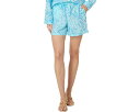 リリーピュリッツァー ショーツ ハーフパンツ 白色 ホワイト レディース 【 LILLY PULITZER CROIX LINEN SHORTS / RESORT WHITE GOOMBAY GROOVES 】 ブーツ
