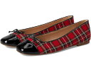 ジャックロジャース キャップ キャップ 帽子 赤 レッド 黒色 ブラック レディース 【 JACK ROGERS KENLYN CAP TOE BALLET - PLAID/PATENT / RED PLAID BLACK 】