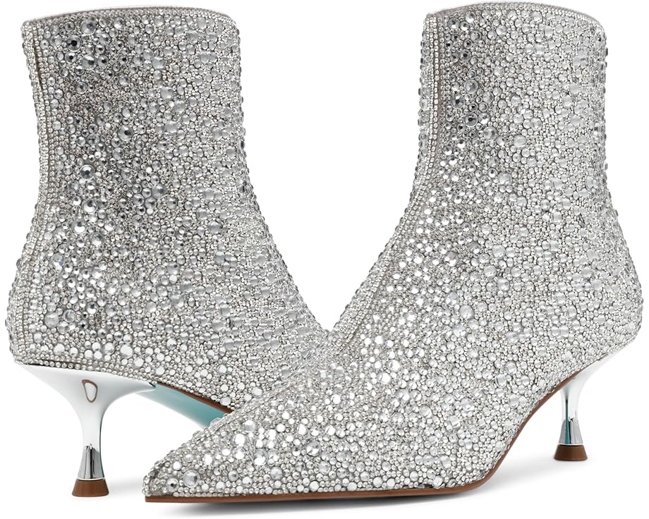 ブルーベッツィージョンソン 青色 ブルー ジョンソン 銀色 シルバー レディース 【 BLUE BY BETSEY JOH..