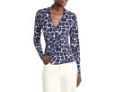 ニックプラスゾーイ 【小さめ】 ラップ 藍色 インディゴ NIC+ZOE レディース 【 PETITE GEO PEBBLE WRAP TOP / INDIGO MULTI 】 レディースファッション トップス Tシャツ カットソー(4)