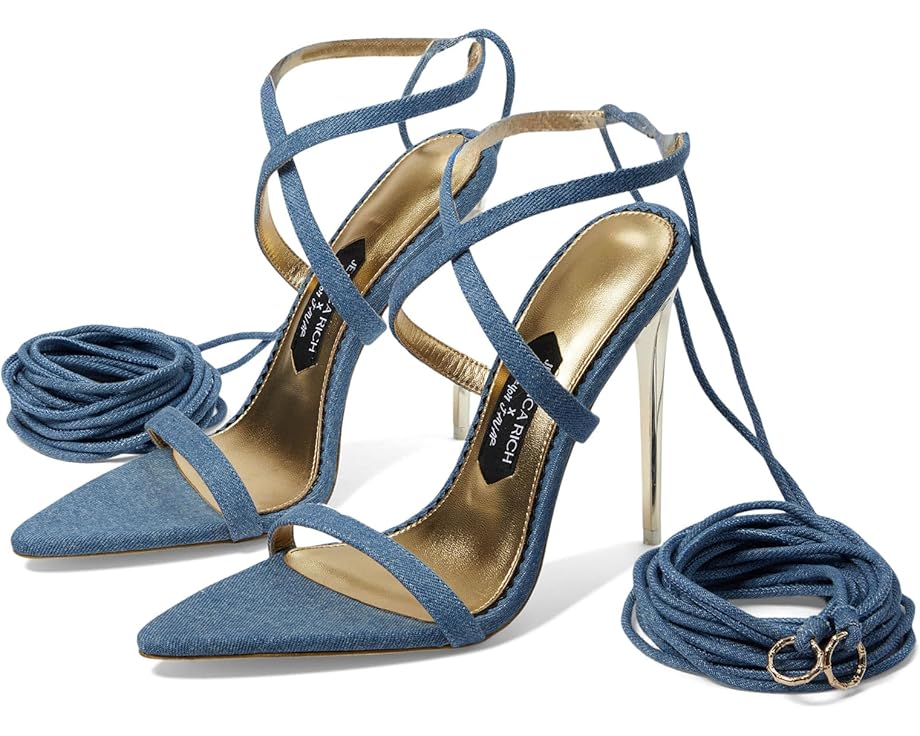 ネクタイ デニム レディース 【 JESSICA RICH TIE UP SANDAL / DENIM 】 パンプス
