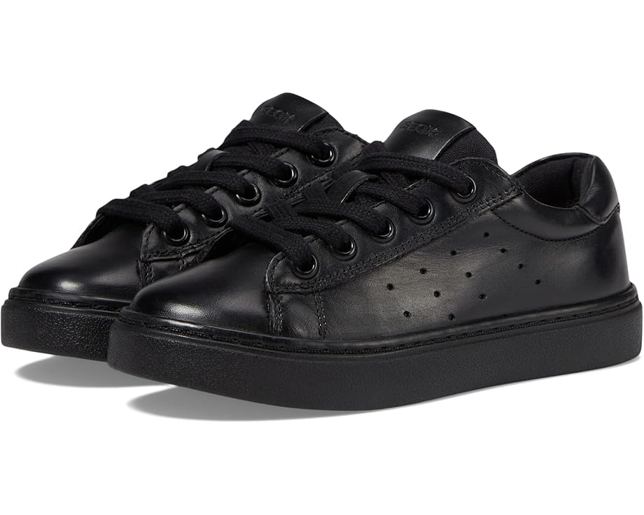 ジェオックス 黒色 ブラック ジュニア キッズ 【 GEOX KIDS NASHIK 7 / BLACK 】 ベビー マタニティ スニーカー