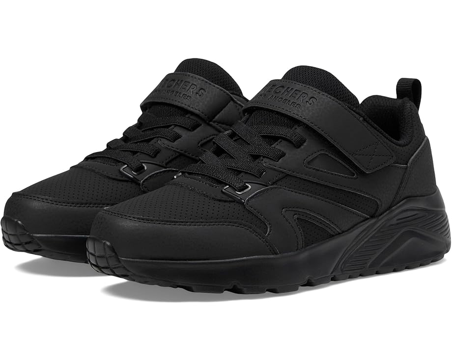 スケッチャーズ ライト 黒色 ブラック ジュニア キッズ 【 SKECHERS KIDS UNO LITE / BLACK BLACK 】 ベビー マタニティ スニーカー