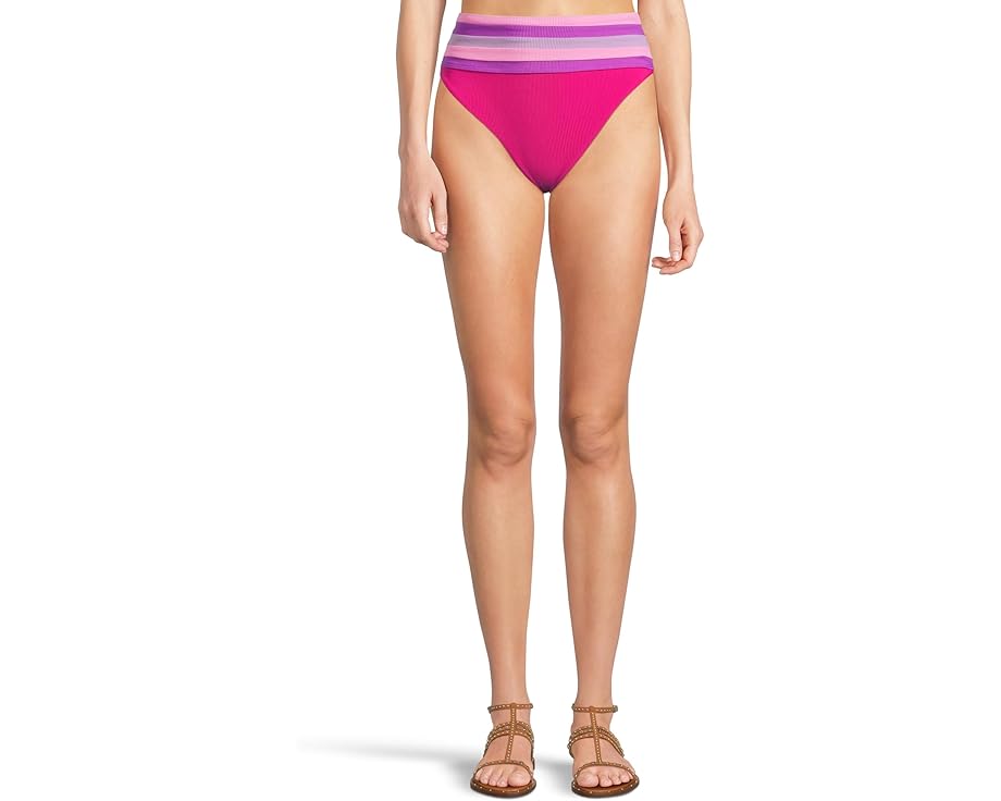 ビーチライオット ズボン ボトムス レディース 【 BEACH RIOT MILLIE BOTTOM / RASPBERRY COLOR BLOCK 】 レディースファッション 水着