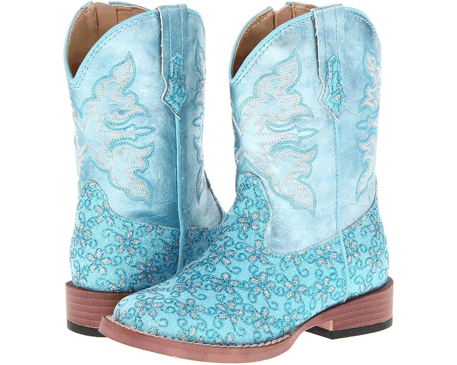ローパー 青色 ブルー & ジュニア キッズ 【 ROPER KIDS BLING GLITTER / BLUE 】 ベビー マタニティ ブーツ