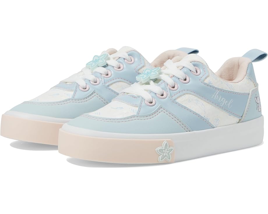 青色 ブルー & ジュニア キッズ 【 GROUND UP LILO STITCH LOW TOP / BLUE 】 ベビー マタニティ スニ..