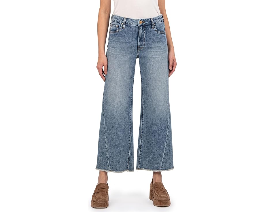 カットフロムザクロス レディース 【 KUT FROM THE KLOTH MEG HIGH-RISE FAB AB WIDE LEG BACK FORWARD..