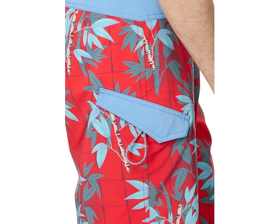 ボルコム 赤 レッド メンズ 【 VOLCOM LIDO PRINT MOD 20 / FLASH RED 】 メンズファッション 水着