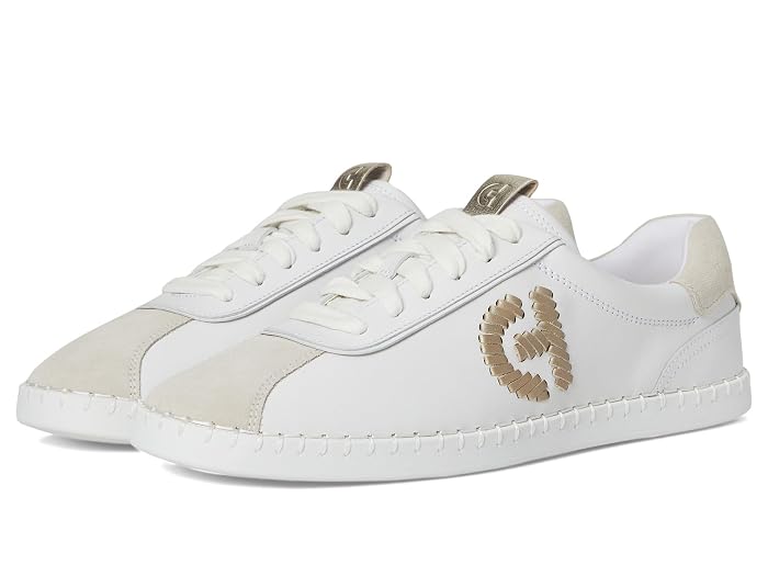 コールハーン Cole Haan 【 Grandpro Acelia Sneakers 】 White/Silver Birsuede/Gold/White 白色 ホワイト 銀色 シルバー 金色 ゴールド