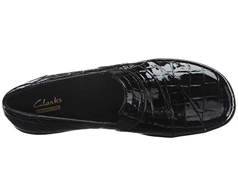 クラークス CLARKS クラークス 黒色 ブラック スニーカー 【 CLARKS MAY MARIGOLD BLACK CROCO 】