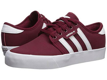 アディダススケートボーディング ADIDAS SKATEBOARDING ワイン色 バーガンディー 白 ホワイト 【 WHITE ADIDAS SKATEBOARDING SEELEY J LITTLE KID BIG COLLEGIATE BURGUNDY FOOTWEAR 】 キッズ ベビー マタニティ