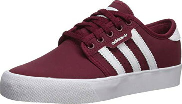 アディダススケートボーディング ADIDAS SKATEBOARDING ワイン色 バーガンディー 白 ホワイト 【 WHITE ADIDAS SKATEBOARDING SEELEY J LITTLE KID BIG COLLEGIATE BURGUNDY FOOTWEAR 】 キッズ ベビー マタニティ