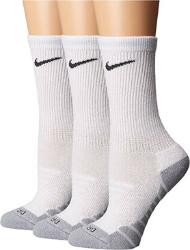 【スーパーセール中！ 6/11深夜2時迄】ナイキ NIKE トレーニング ソックス 靴下 インナー 下着 ナイトウエア レディース 下 レッグ 【 Dry Cushion Crew Training Socks 3-pair Pack 】 White/wolf Grey/anthracite