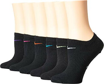 ナイキ NIKE パフォーマンス トレーニング ソックス 靴下 【 NIKE PERFORMANCE LIGHTWEIGHT NO SHOW TRAINING SOCKS 6PAIR PACK MULTICOLOR 3 】 インナー 下着 ナイトウエア レディース 下 レッグ