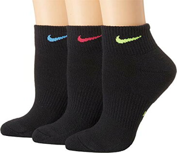 【スーパーセール中！ 6/11深夜2時迄】ナイキ NIKE パフォーマンス トレーニング ソックス 靴下 インナー 下着 ナイトウエア レディース 下 レッグ 【 Performance Cushioned Quarter Training Socks 3-pair Pack 】 Multicolor