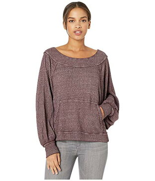 FREE PEOPLE フリー 【 FREE PEOPLE WESTEND THERMAL WINE 】 レディースファッション トップス ニット セーター