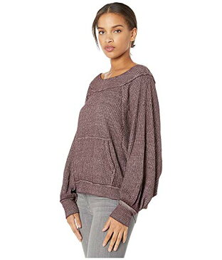 FREE PEOPLE フリー 【 FREE PEOPLE WESTEND THERMAL WINE 】 レディースファッション トップス ニット セーター