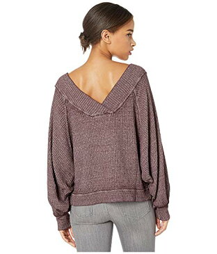 FREE PEOPLE フリー 【 FREE PEOPLE WESTEND THERMAL WINE 】 レディースファッション トップス ニット セーター