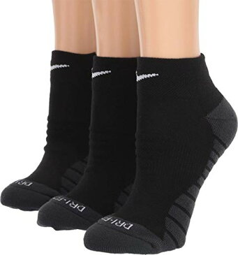 ナイキ NIKE マックス ソックス 靴下 インナー 下着 ナイトウエア レディース 下 レッグ 【 Everyday Max Cushion Ankle Socks 3-pair Pack 】 Black/anthracite/white