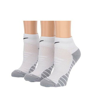 ナイキ NIKE マックス ソックス 靴下 インナー 下着 ナイトウエア レディース 下 レッグ 【 Everyday Max Cushion Ankle Socks 3-pair Pack 】 White/wolf Grey/anthracite