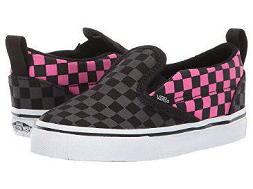 バンズ キッズ VANS KIDS スリッポン 【 SLIPON V INFANT TODDLER CHECKERBOARD CARMINE ROSE BLACK 】 ベビー マタニティ ベビー服 ファッション 送料無料