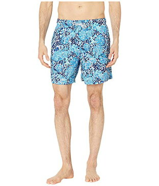 LILLY PULITZER アクア 【 CAPRI TRUNKS LIGHT AQUA SPRITZ 】 メンズファッション 水着 送料無料