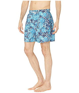 LILLY PULITZER アクア 【 CAPRI TRUNKS LIGHT AQUA SPRITZ 】 メンズファッション 水着 送料無料