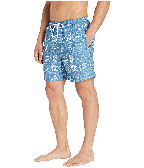 SOUTHERN TIDE 【 REYN SPOONER BANDANA SWIM TRUNKS POMPEII BLUE 】 メンズファッション 水着 送料無料