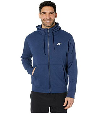 ナイキ NIKE クラブ 紺 ネイビー 白 ホワイト 【 NAVY WHITE NIKE NSW CLUB HOODIE FULL ZIP MIDNIGHT 】 メンズファッション トップス パーカー