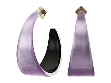 アレクシスビッター ALEXIS BITTAR フープ 【 ALEXIS BITTAR WIDE GRADUATED MEDIUM HOOP LUCITE EARRINGS MULBERRY 】 ジュエリー アクセサリー レディースジュエリー