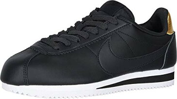 ナイキ NIKE クラシック コルテッツ スニーカー 【 CLASSIC CORTEZ LEATHER OFF NOIR BLACK METALLIC GOLD 】 送料無料