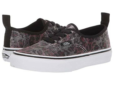 バンズ キッズ VANS KIDS オーセンティック 【 AUTHENTIC ELASTIC LACE LITTLE KID BIG LEOPARD MESH BLACK 】 ベビー マタニティ 送料無料