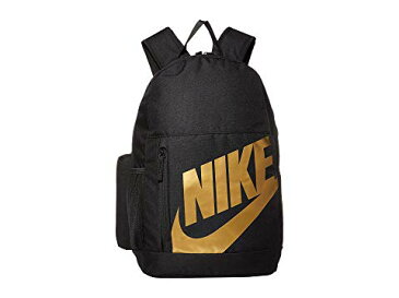 ナイキ キッズ NIKE KIDS バックパック バッグ リュックサック 黒 ブラック 金色 ゴールド 【 BLACK NIKE KIDS ELEMENTAL BACKPACK LITTLE BIG METALLIC GOLD 】 キッズ ベビー マタニティ バッグ ランドセル