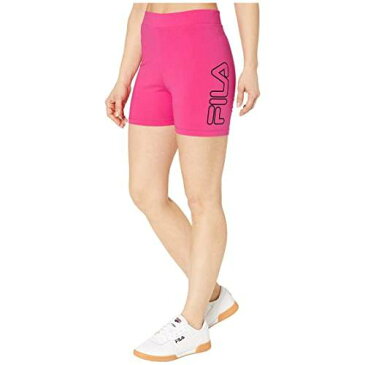 フィラ FILA ショーツ ハーフパンツ レディースファッション ボトムス パンツ レディース 【 Beatriz High-waist Bike Shorts 】 Magenta/black